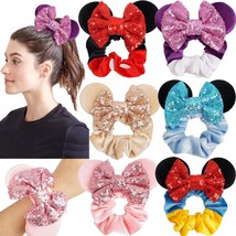 6 Pack Mouse Mickey Ears Scrunchies - £20.52 GBP