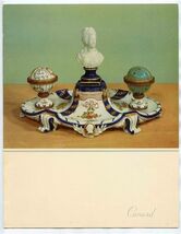 Cunard Lines Dinner Menu R M S Caronia 1954 Sevres Inkstand Cover - $17.82