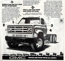 GMC Diesel Truck 1980 Advertisement Vintage Automobilia Detroit Allison ... - $559.01 MXN