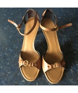 Cole Haan Pecan/Tan Leather Heel Sandal, Style#D16852, Women Size 10b - £43.24 GBP