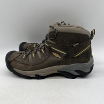 KEEN Targhee Mid Waterproof women&#39;s Hiking Boots, Size 12, Black/Flint Stone - £58.40 GBP