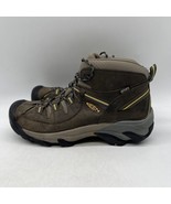 KEEN Targhee Mid Waterproof women's Hiking Boots, Size 12, Black/Flint Stone - £58.42 GBP