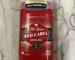 Old Spice Aluminum Free Red Label Leather &amp; Spice Deodorant 3oz Pack Of 1 - £27.59 GBP