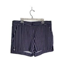Jade Melody Tam Shorts Womens Size 8 Chino Navy Blue with White Stripe Nautical - £14.74 GBP