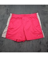 Nike Shorts Womens L Pink High Rise Elastic Waist Drawstring Activewear ... - £17.90 GBP