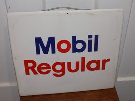 Vintage Mobil Regular Metal Gasoline Pump Panel - $2,214.42 MXN
