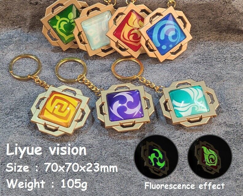 Genshin Impact ~ Liyue Vision Keychain ~ Gaming Merchandise - $8.59+