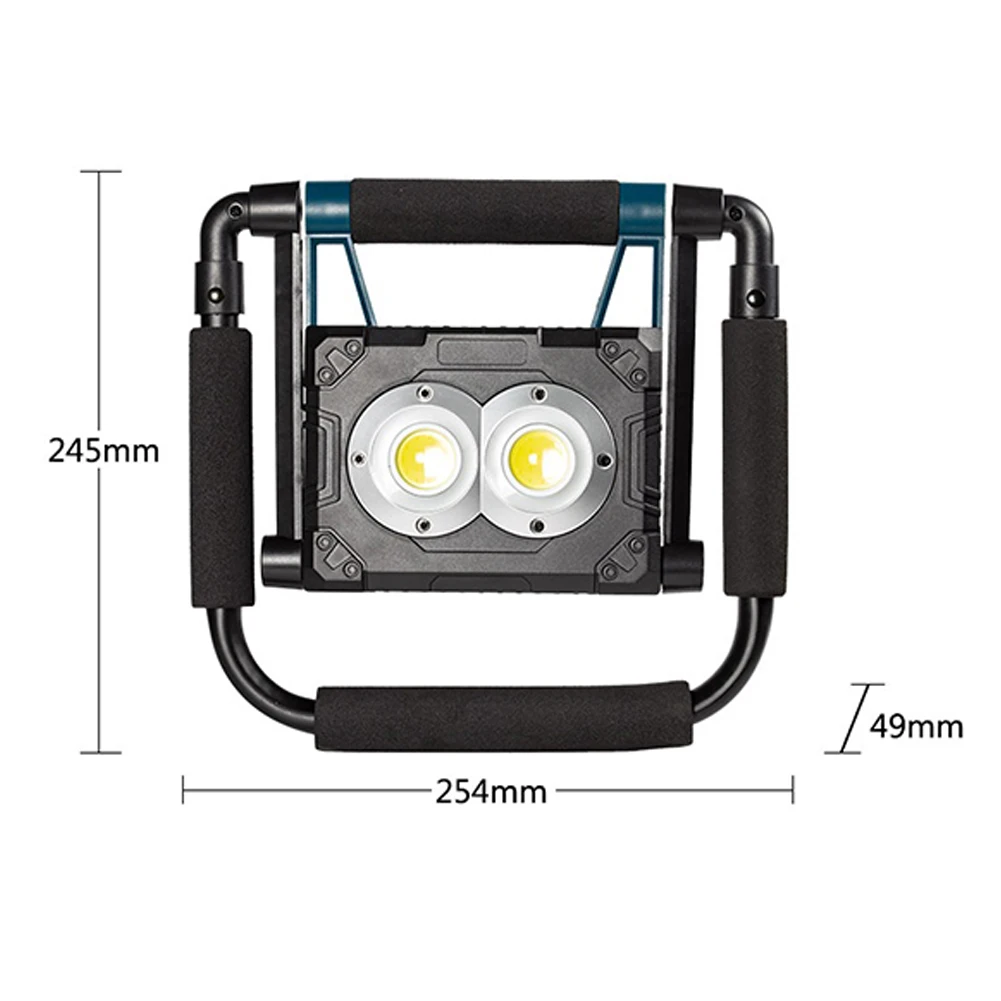 Solar Powered LED Spotlight Power Bank Waterproof Portable Emergency Work Floodl - £256.01 GBP