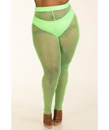 Panty Lined Mesh Leggings - $26.00