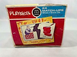Vintage Playskool Match-Ups Educational Matching Game 1972 Complete - £9.44 GBP