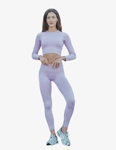 Lilac Ribbed Seamless Leggings - £78.32 GBP+