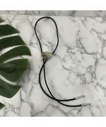 Montana Silversmiths Vintage Bolo Tie Silver Plate Filigree Floral Black... - $661.35 MXN