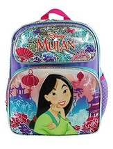 Disney Mulan 12&quot; Toddler Size Backpack - Pretty and Brave - A19394 - £11.15 GBP