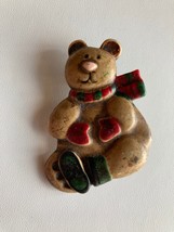 Teddy Bear With Scarf Pin - $20.00