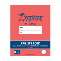 Writer Premium Plain &amp; Dotted Project Book (64 Pages) - 18mm - £23.04 GBP