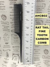 Absolute New York Professional Rat Tail Fine Tooth Carbon Comb AHCB02 - £1.25 GBP