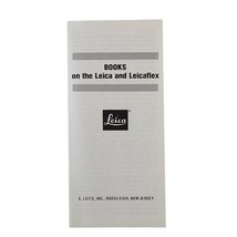 Leica | Books on the Leica and Leicaflex Brochure Pamphlet - £7.07 GBP