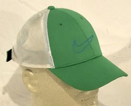 Nike Golf Mesh Back Adjustable Strapback Green And White Cap/Hat Pre Owned - $12.86