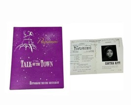 Talk of the Town Eartha Kitt Theater Fantastico Programme Hippodrome UK ... - £101.43 GBP