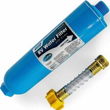RV Water Filter for Boat Camper Garden Hose Reduces Bad Taste Smells Chl... - $38.96