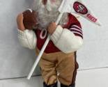 Vintage San Francisco 49ers Santa Claus Christmas Ornament NFL Holiday C... - £19.94 GBP