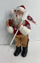 Vintage San Francisco 49ers Santa Claus Christmas Ornament NFL Holiday Creations - £19.94 GBP