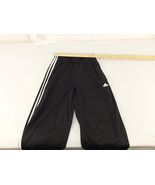 Children Youth Unisex Adidas Black 3 White Striped Athletic Pants Track ... - $262.17 MXN