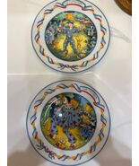 British Exchange Staffordshire Floral Porcelain Plate Gold Trim England - $21.77