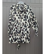 Luii Women’s Top Size XL Cream Black &amp; Tan Button Up - $47.39 CAD