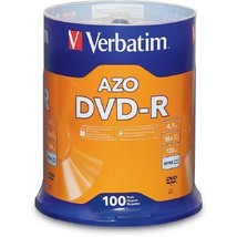 Verbatim DVD Recordable Media - DVD-R - 16x - 4.70 GB - 100 Pack Spindle... - £33.81 GBP