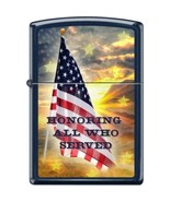 Zippo Lighter - Honoring All Who Served Navy Blue Matte - 854439 - $41.51 CAD