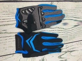Reinforced Sports Cycling Bike Gloves Cycling Gloves Full Finger Sport Blue Smal - £9.62 GBP