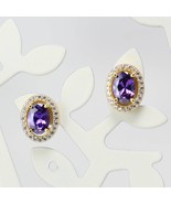 925 Sterling Silver, Cubic Zirconia Earrings, Gemstone Earring, Stud Ear... - £21.98 GBP