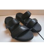 FitFlop Lulu Slide Sandals Black Leather Adj Strap Slip On Womens Size 8... - €42,61 EUR