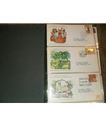 signed dated 1976 int&#39;l official cancelled card postage stamp collection... - £38.89 GBP