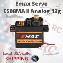 EMAX ES08MAII Mini Servo Metal Gear Analog Servo for RC Airplane Car Hel... - $10.99