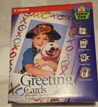 Canon Family Fun Greeting Cards 20 Cards 20 Envelopes New Sealed Create Your Own - £10.05 GBP