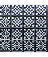Ceiling Tile Faux Tin Brass, Copper, Silver, Black  #150 - £10.20 GBP