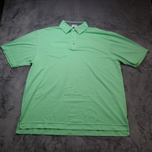 FJ Foot Joy Polo Shirt Mens XL Green Casual Golf Golfing Athletic Performance - £23.37 GBP