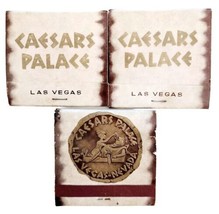 Caesar&#39;s Palace Hotel Casino Vintage Matchbooks Unstruck Lot Of 3 Las Vegas E77 - £4.51 GBP