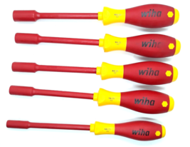 Wiha Tools 322 Insulated Metric Nut Driver Set 5 Piece Set 1000v - £31.26 GBP