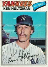 1977 Topps Yankees Burger King Ken Holtzman 8 VG - £0.78 GBP