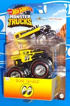 Hot Wheels 2021 Monster Trucks Racing 4/5 MoonEyes Bone Shaker Yellow - £12.01 GBP