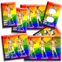 Michelangelo David Born This Way Rainbow Light Switch Outlet Wallplate Gay Pride - £13.44 GBP+