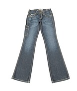 Ariat Jeans Womens 27R Blue Denim Rebar Mid Rise Boot Riveter Western Fi... - $67.76 CAD