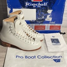 Riedell Model 75 Gold Star Figure Ice Skate Boots Only Girls Size 2 AA/AAA $579 - £130.20 GBP