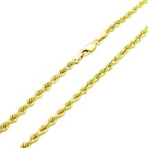 22 Inch 22&quot; 14k 3mm Solid Gold Rope Chain Necklace for Men GOLD ROPE MENS CHAIN  - £728.40 GBP