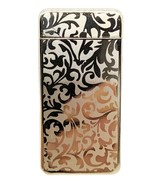 Gold Floral Design Dual Arc Flameless Rechargeable Electric Lighter - $17.58 CAD