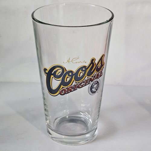 Adolf Coors Original Pounder Bar Pub Beer Glass 16oz 5 7/8" - £7.16 GBP