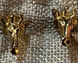 J.Crew Demi Fine 14k Gold Plated Sterling Silver Giraffe Stud Earrings S... - £50.60 GBP